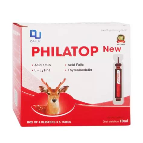 Philatop New Đại Uy 4 vỉ x 5 ống x 10ml Đạm ống Parapharmacy