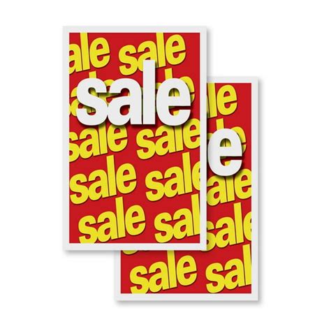 Sale 2 Pack 24 X 36 Vinyl Decals Sign Insert Peel And Stick Decals