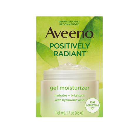 Aveeno Positively Radiant Daily Gel Facial Moisturizer With Hyaluronic