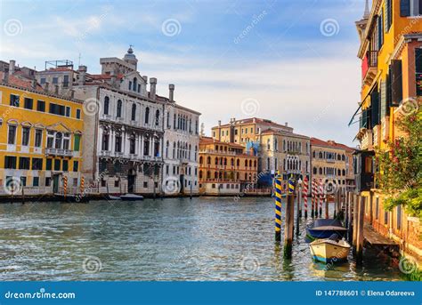 View of Grand Canal from Bridge Ponte Dell`Accademia. Venice. Italy ...