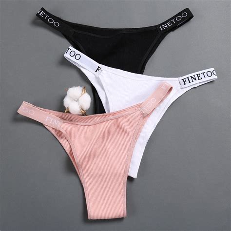 Cutebyte Pcs Set Sexy Lingerie Women Cotton Panty Letter Low Waist Female Brief Underwear