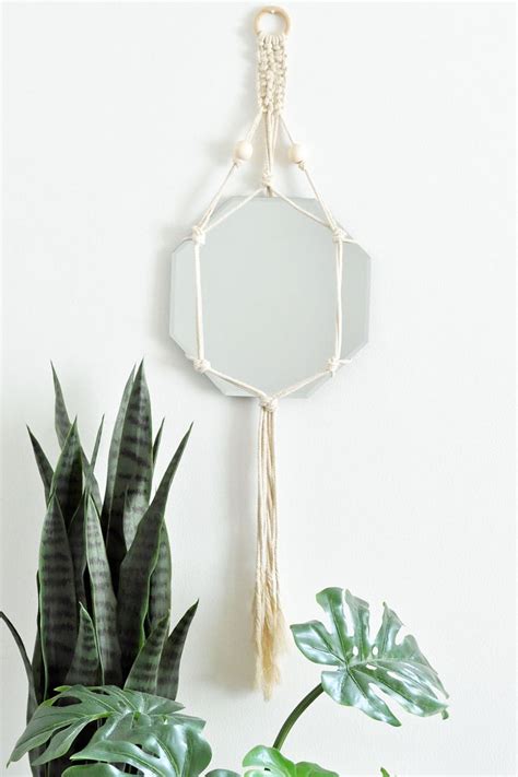 Trendy DIY Bohemian Macrame Mirror Wall Hanging Made In A Day