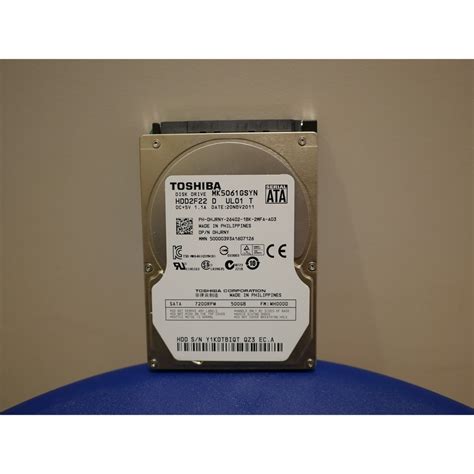 東芝toshiba 2 5吋硬碟 500G 7200RPM sata MK5061GSYN 蝦皮購物