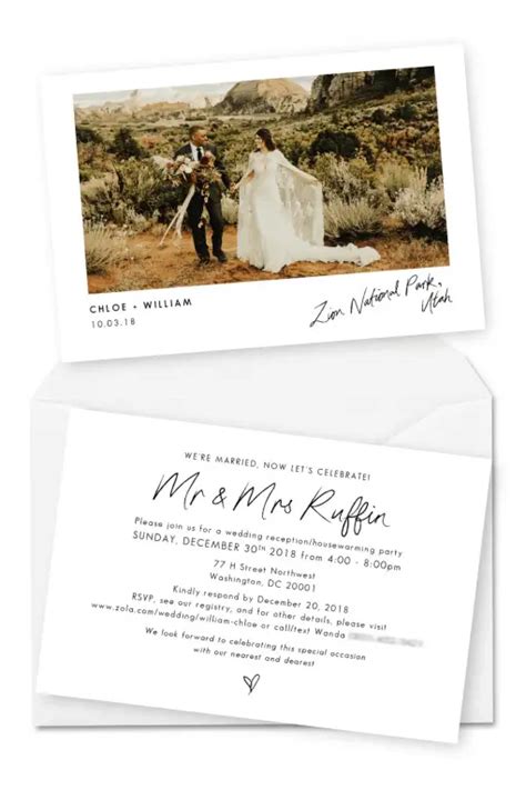 17 Elopement Announcement Card Wording Ideas and Examples