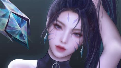 Lol英雄联盟，虚空之女卡莎kda The Baddest专属4k超清壁纸，3840x2160高清大图下载 墨鱼部落格