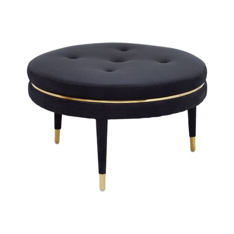 Luxury Black Footstool Https Luxurahome Co Uk