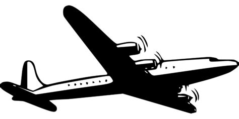 Free vector graphic: Airliner, Propeller, Silhouette - Free Image ...