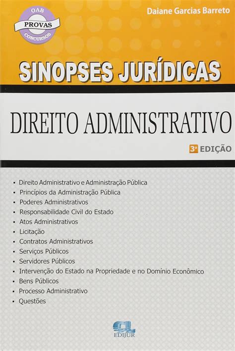 Amazon Direito Administrativo Colecao Sinopses Juridicas