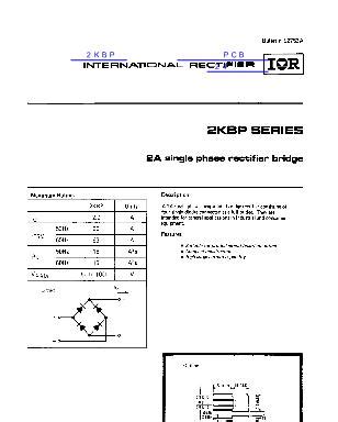 2KBP Datasheet PDF文件下载 芯片资料查询 维库电子市场网