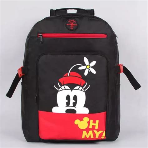 Mochila Escolar Dermiwil Minnie Color Negro Mercadolibre