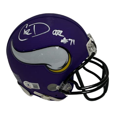 Christian Darrisaw Signed Replica Mini Helmet — Elite Ink