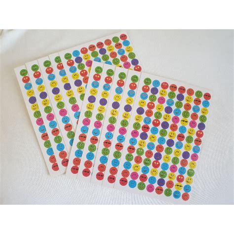 10 sheets of small different smiley emoji stickers | Shopee Malaysia