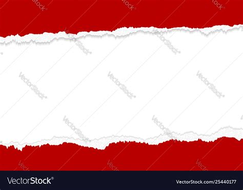 Banner design red torn paper edges Royalty Free Vector Image