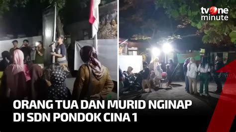 Beredar Isu Sdn Pondok Cina 1 Akan Digusur Orang Tua Murid Menginap Di Sekolah Tvone Minute