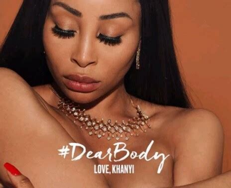 South African Actress Khanyi Mbau Goes Completely Naked Writes Note To