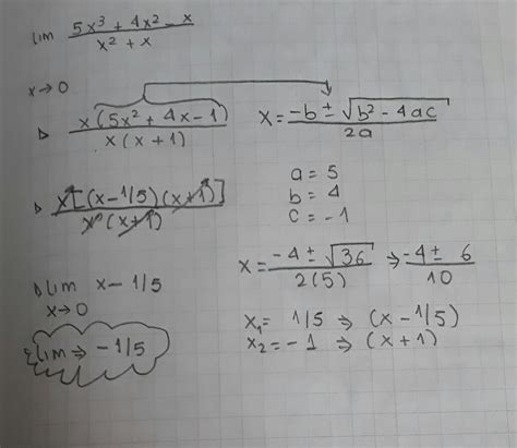 Me Pueden Resolver Este Ejercicio Llevo Horas Porfavor Lim 5x3 4x2 X