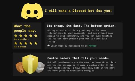 Make You A Discord Bot By Hillmens Fiverr