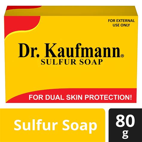 Dr Kaufmann Sulfur Bar Soap 80g For Dual Skin Protection Shopee