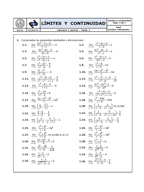 Pdf Ejercicios Propuestos De L Mites Y Continuidad Dokumen Tips