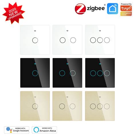 Zigbee Wireless Wall Touch Smart Light Switch Tuya Eu Uk Standard