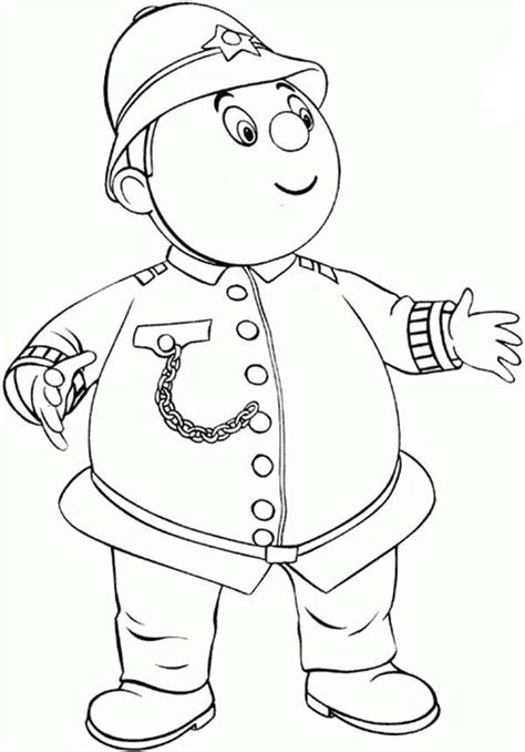 Noddy Friend Mr Plod Coloring Pages : Bulk Color | Coloring pages ...