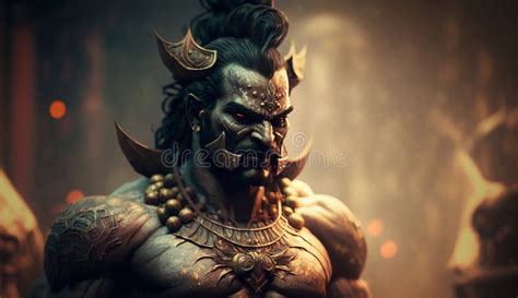 The Mighty Ravana A Stunning Portrait Of The Mythical Indian Demon