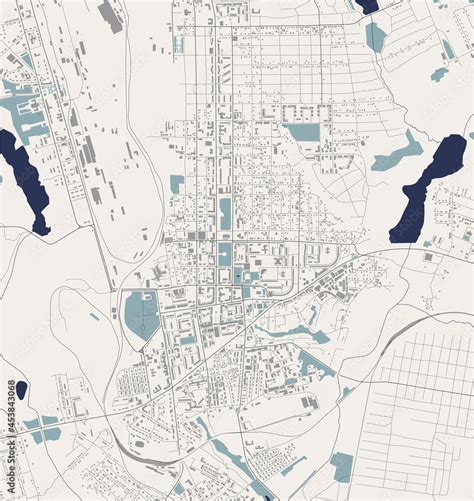 map of the city of Makiivka, Ukraine Stock Vector | Adobe Stock