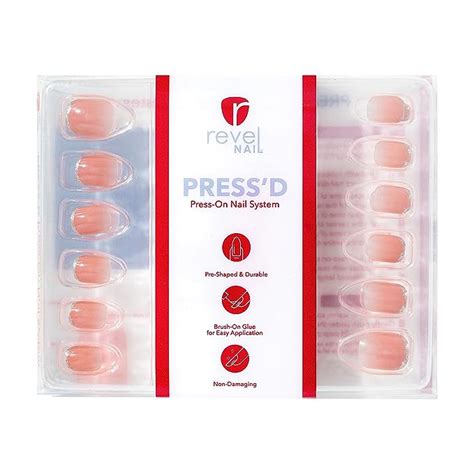 Amazon Revel Nail Short Square Press On Nails Nude Press On Short Square Nails Glue On