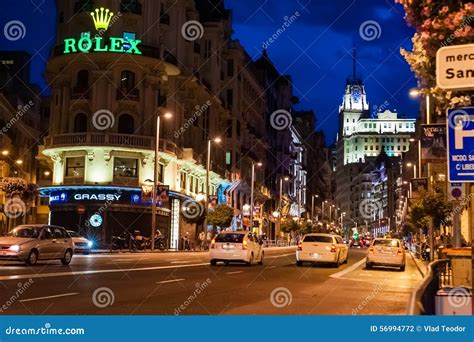 Madrid EspaÑa 23 De Junio De 2015 Gran VÍa La Calle Madrid España