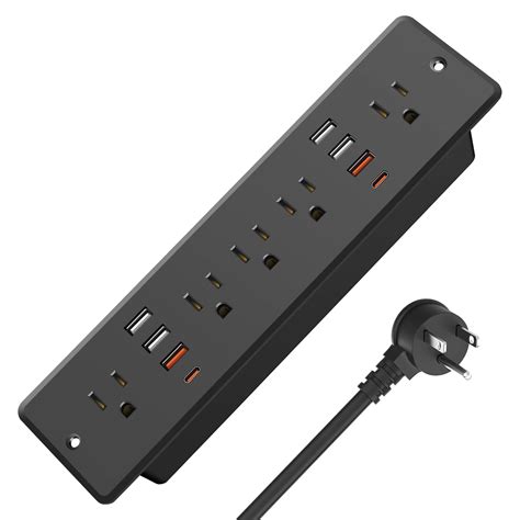 Buy HHSOET 13 In 1 Recessed Power Strip Flat Plug Fast Charging