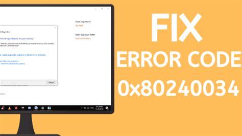 How To Fix Windows Update Error 0x80240034