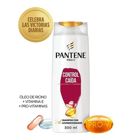 Shampoo Con Acondicionador Pantene Pro V Control Caída 2 En 1 300 Ml Walmart