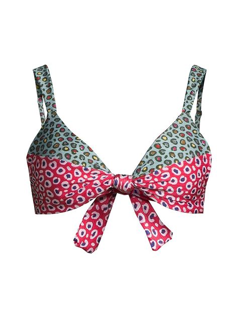 Farm Leopard Patcha Bikini Top Editorialist