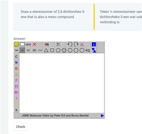 Solved Draw A Stereoisomer Of 2 5 Dichlorohex 3 Teken N Chegg