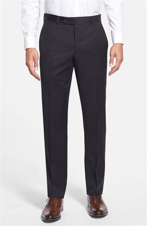 Black Slim Fit Pants For Men Tailored As Formal Dress Pants Baron