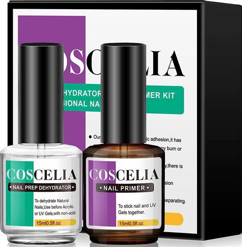 Coscelia Gel Nail Primer Et Nail Prep Déshydrater Gel Primer Et Déshydrateur Pour Ongle Sans