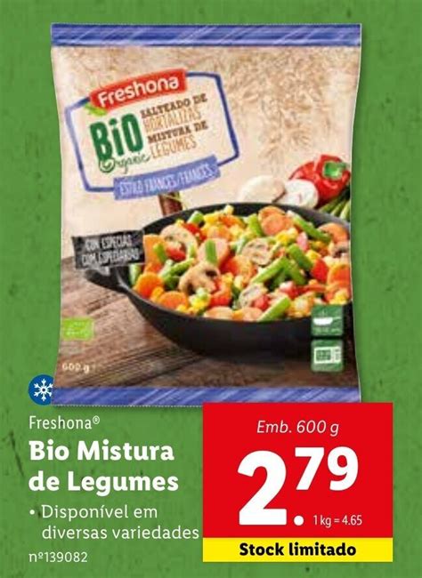 Promoção Freshona Bio Mistura de Legumes 600g em Lidl