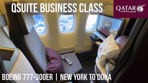 Qatar Airways QSuite Business Class Boeing 777 300ER New York To Doha