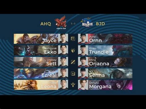 中文 AHQ vs BJD Playoffs Round2 G3 PCS 夏季聯賽 2020 AHQ Esports