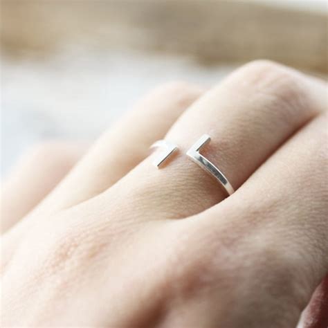 Simple Recycled Sterling Silver Ring Etsy