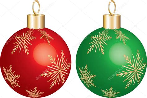 Christmas Ornament Green And Red — Stock Vector © Basheeradesigns 2501190