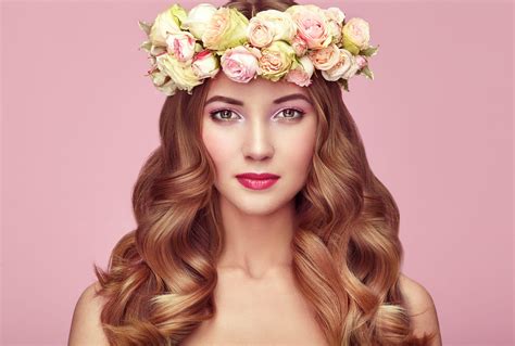 Wallpaper Id 1769368 Flowers Oleg Gekman Wreath Portrait Makeup