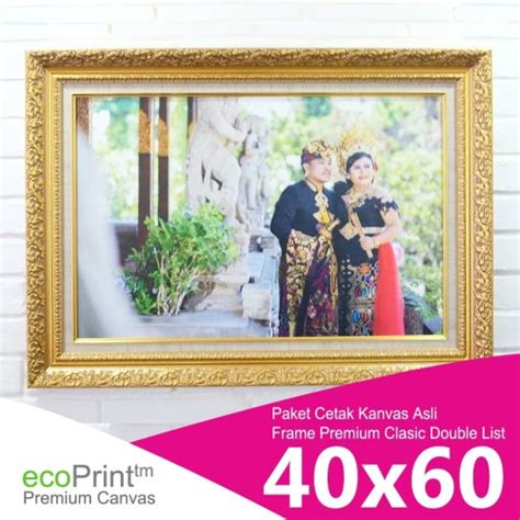 Jual Paket Cetak Foto Kanvas Dan Bingkai Frame Klasik Ukuran X Cm