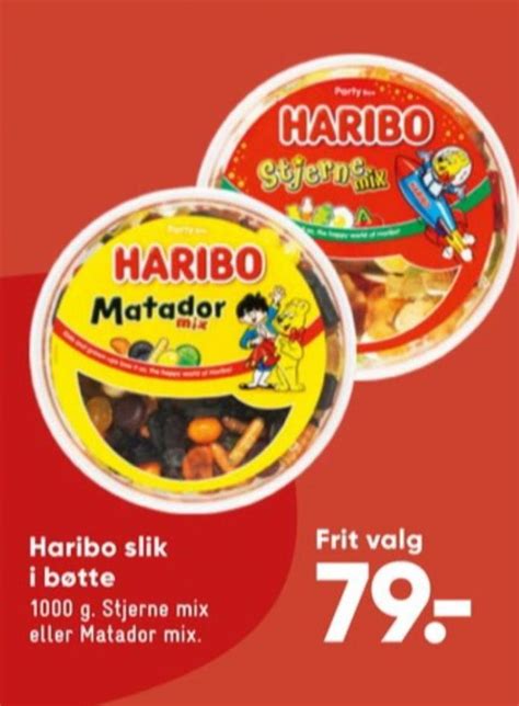 Haribo Matador Mix Slikbøtter Bilka juli 2022 Alle Tilbudsavis