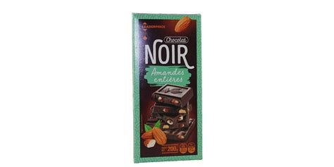 Tablette De Chocolat Noir Aux Amandes Enti Res