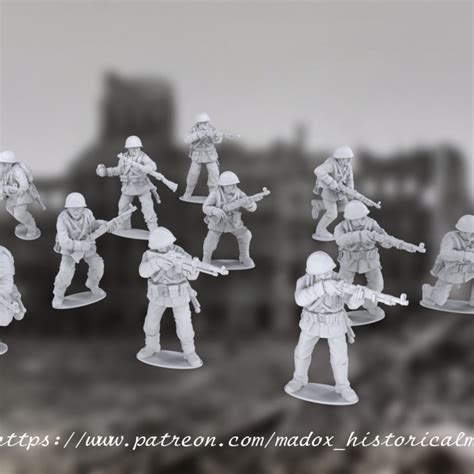 D Printable Wwii Early War Polish Infantry By Battlecat Miniatures