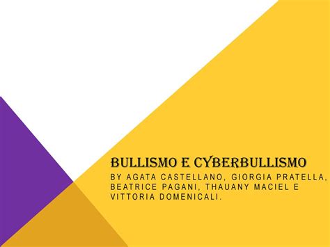 BULLISMO E CYBERBULLISMO Ppt Scaricare