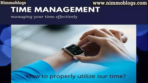 Time Management Good Time Management Skills