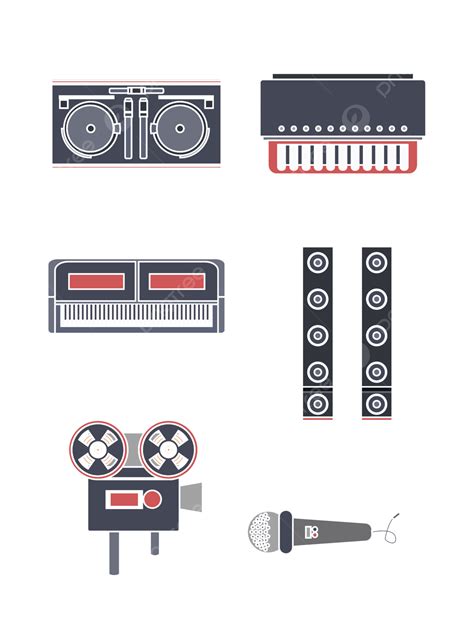 音樂愛好者工具紀念元素2 音樂 打碟機 電子琴向量圖案素材免費下載，png，eps和ai素材下載 Pngtree