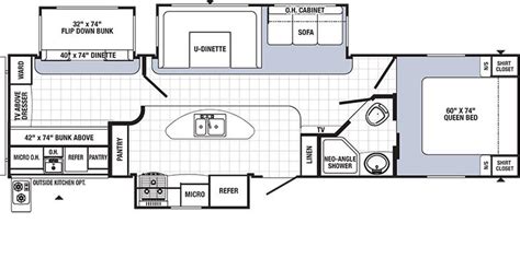 2019 Bunkhouse Travel Trailer Floor Plans - floorplans.click